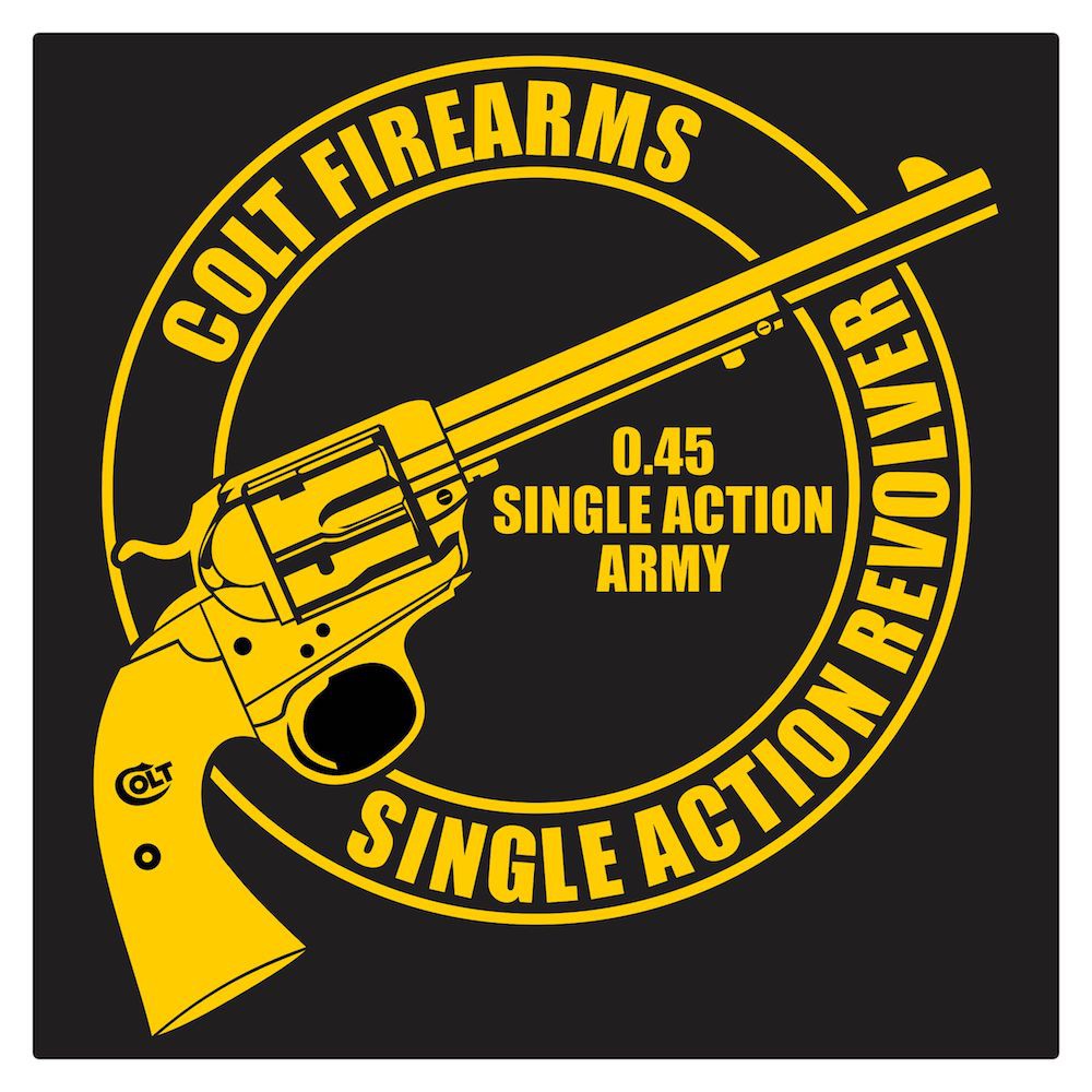 Colt Revolver .45 Cutting Sticker
