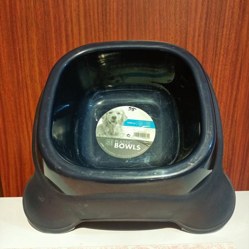 M-Pets Plastic Bowl 2300ml Anti Slip / Tempat Makan Dan Minum