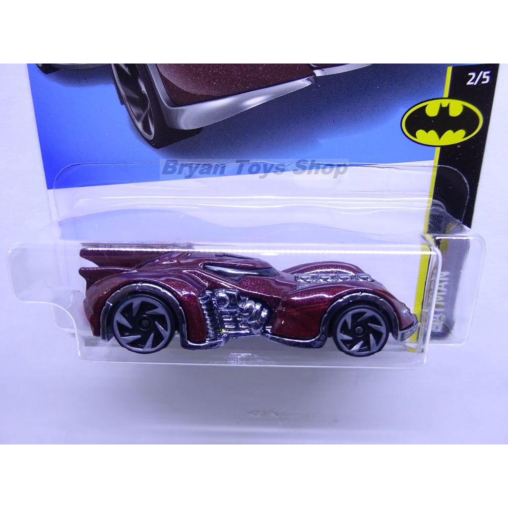 Hot Wheels Batman : Arkham Asylum Batmobile Merah