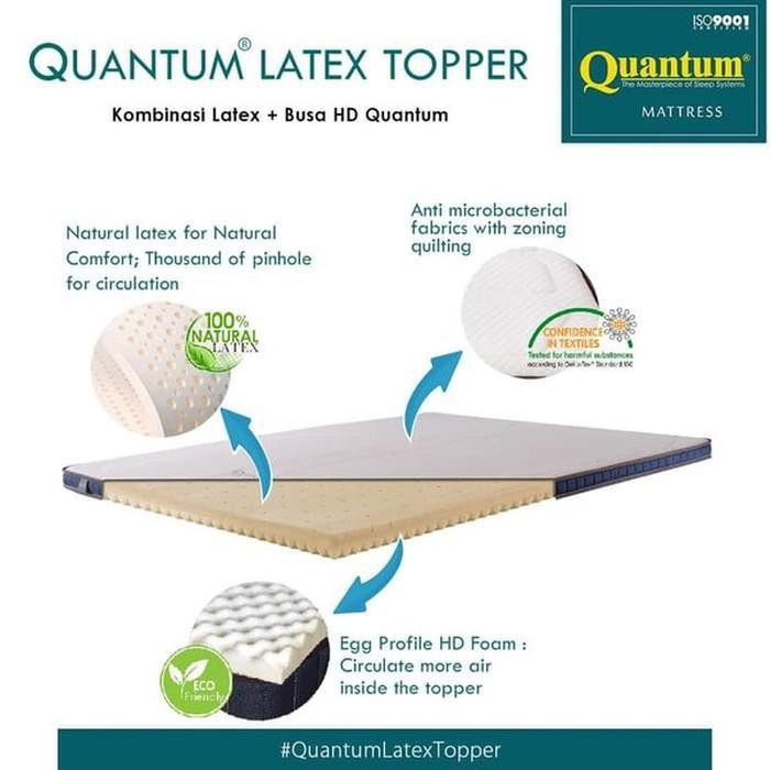 Quantum Latex Topper 120 x 200 Mattress Kasur Springbed Spring Bed