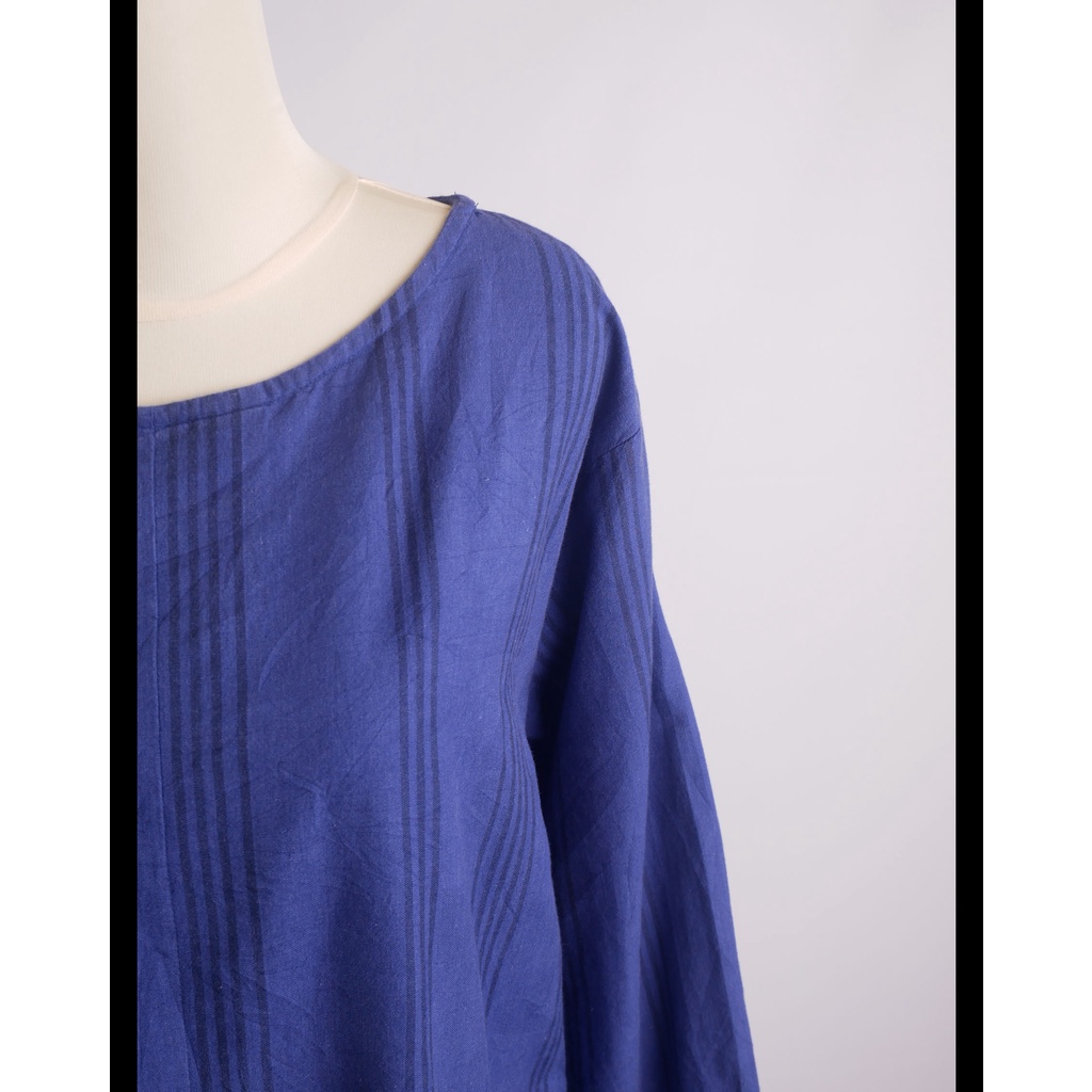 Dress Katun Biru (DK2.4) Image 3