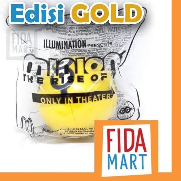 ☞ Happy Meal Minion Minions McDonalds Mcd Figure Seri Gold ✥