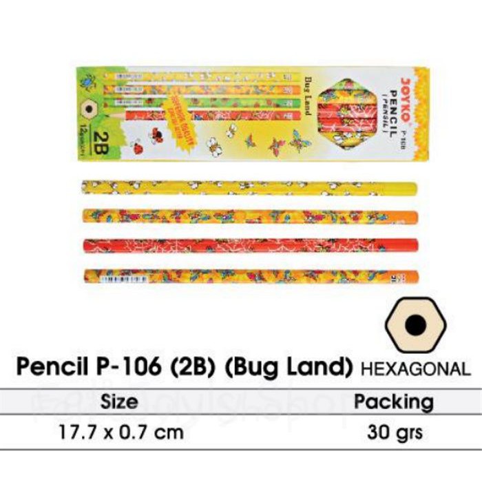 

Eksklusif PENSIL 2B JOYKO P106 KARAKTER LUCU PENCIL SKETSA TULIS GAMBAR MURAH Berkualitas