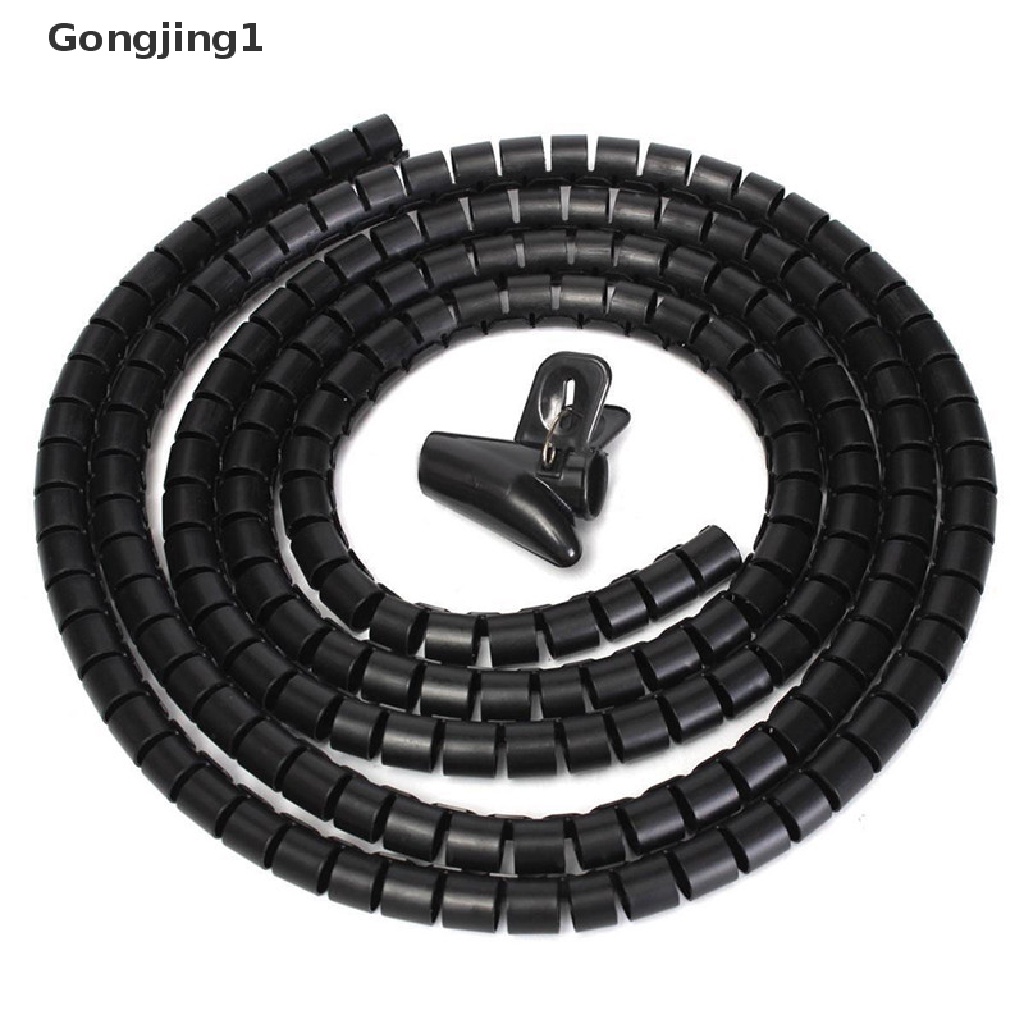 Gongjing1 Selang Spiral Pelindung Kabel 8mm Panjang 1M