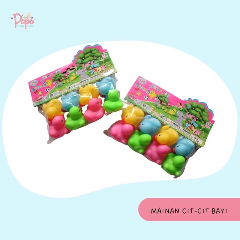 Mainan Cit-Cit Bayi/ Mainan cit Bunyi Saat mandi bayi/anak