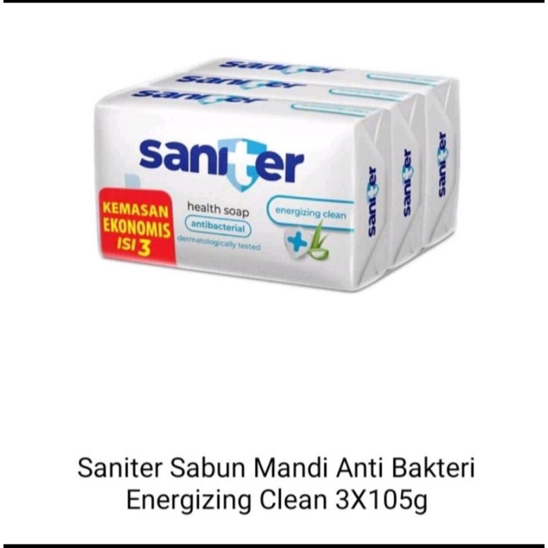 SANITER Sabun Batang  Isi 3x105 gr
