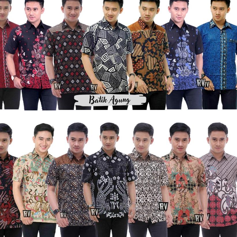 Kemeja Batik Pria Kasual Hangout Keren / Pakaian Batik Kasual Pria Cowok Dewasa Remaja Kekinian –VEN