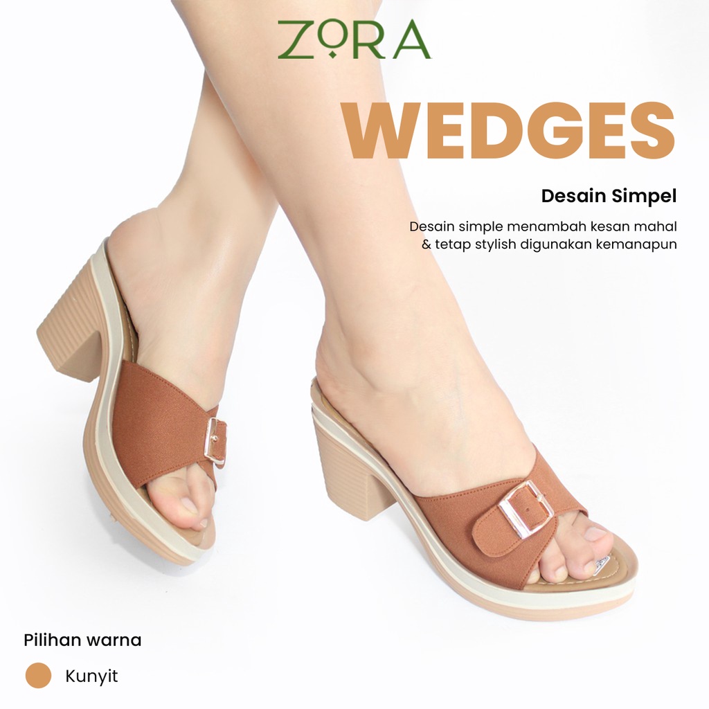 Sandal Wanita Zora Wedges Wanita ARUMI Terbaru 2022