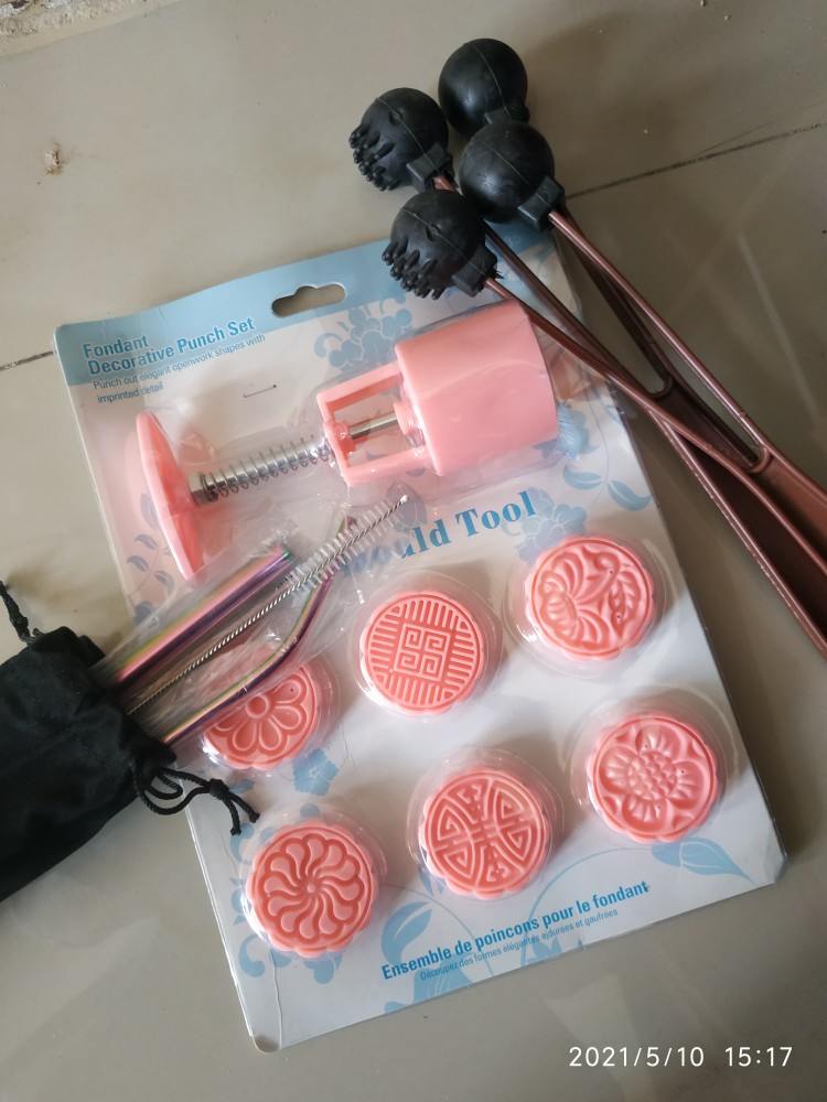 Cetakan Kue Mooncake / Fondant Decorative Punch Set