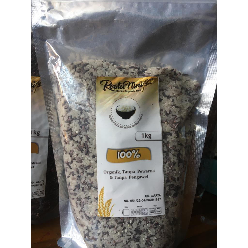 

Beras MIX (Hitam + Pandan Wangi) Restu Nini Bali Organic 1 Kg