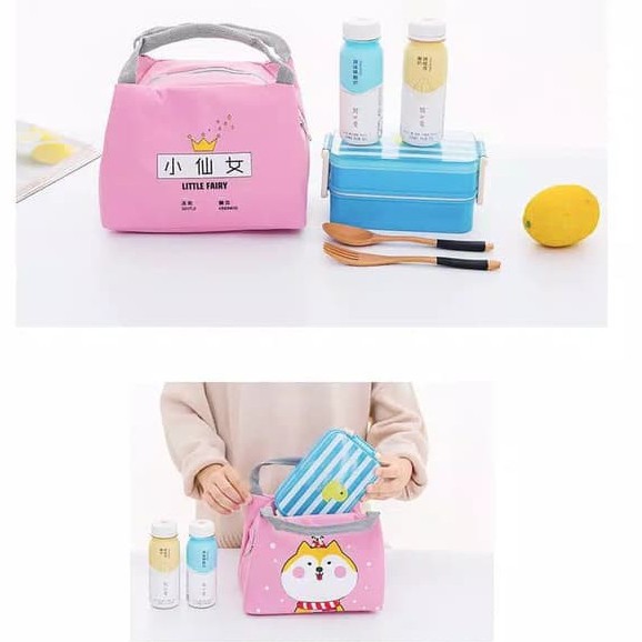 Tas Bekal Anak Tahan Panas Aneka Motif Lucu - Hand Lunch Bag - Tas Bekal Anak Sekolah - Coooler Bag