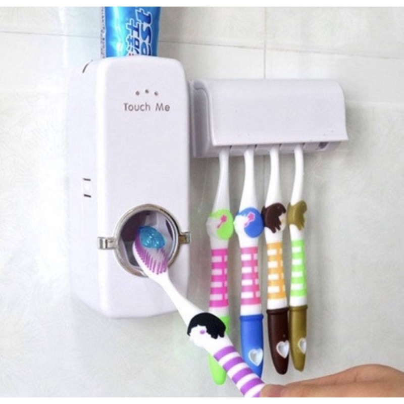 Dispenser Odol SET - Tempat Sikat Gigi &amp; Odol - Dispenser Sikat &amp; Odol