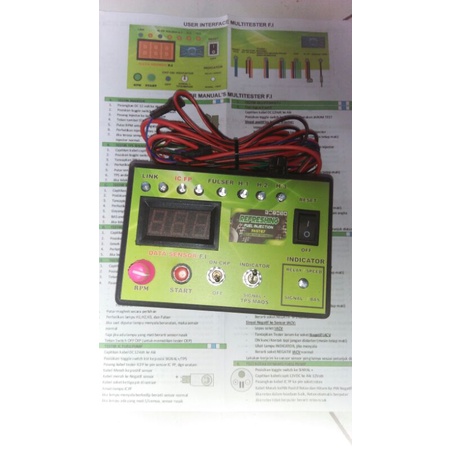 MODUL TEST SENSOR KLISTRIKAN SEMUA MOTOR INJEKSI SCANER MANUAL HONDA SUZUKI ALAT TEST SENSOR