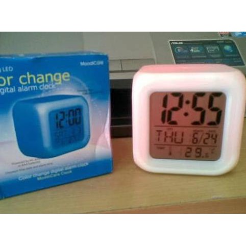 Jam Moody Kubus Berubah 7 Warna Moody Clock Grosir Ecer