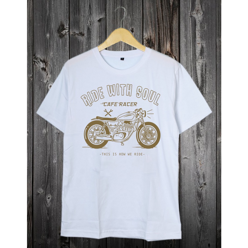 FORTGLASS CAFE RACER| KAOS PRIA | KAOS DISTRO | TSHIRT PRIA | TSHIRT DISTRO | KAOS MOTIF SABLON