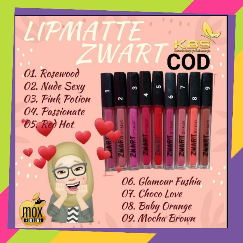 LIPCREAM ZWART BY MOX ORIGINAL