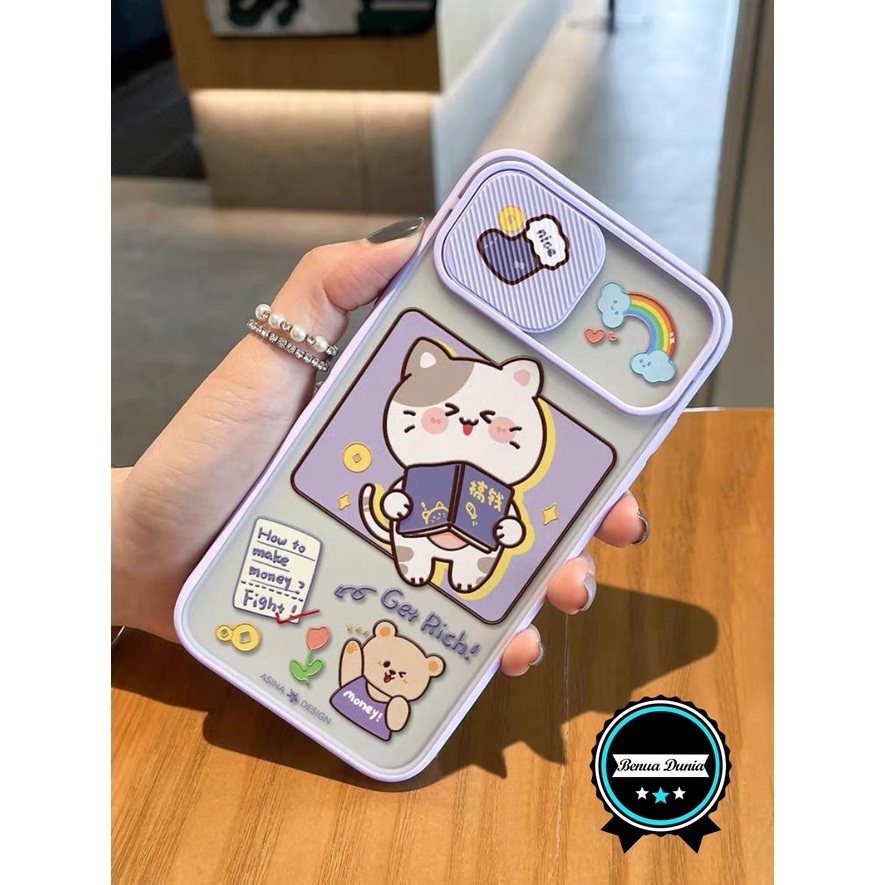 Softcase Soft Case Hp Handphone XIAOMI REDMI 4A 5A 6A 8 9 9A 9C 10 NOTE 4 4X SLIDE KARAKTER Casing Kesing Silikon Silicon Kondom Sarung Pelindung Kamera Warna Lilac Ungu Terbaru Murah Cewe Cewek Buka Tutup Geser 2022