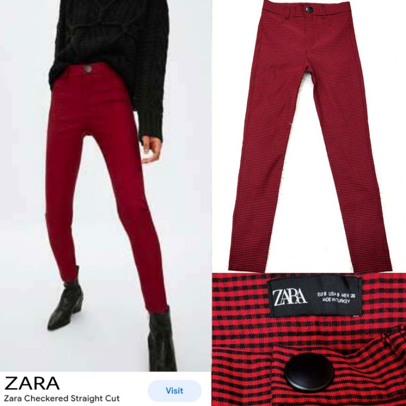 Celana Zara Plaid