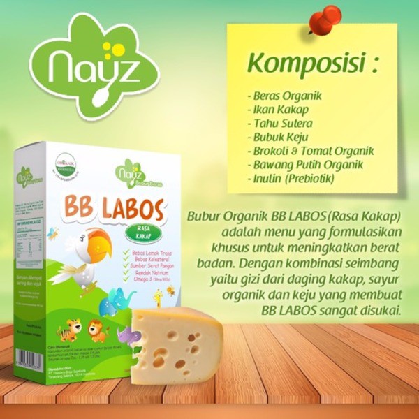 Nayz Bubur Tematik 300 gram / MPASI Organik 300 g / Bubur Bayi 6 bulan+