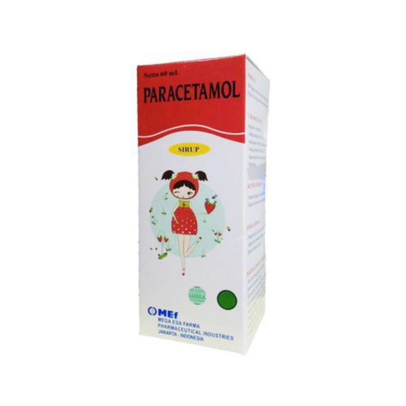 Paracetamol Sirup 60ml MEF - Obat Demam anak 2-12 Tahun