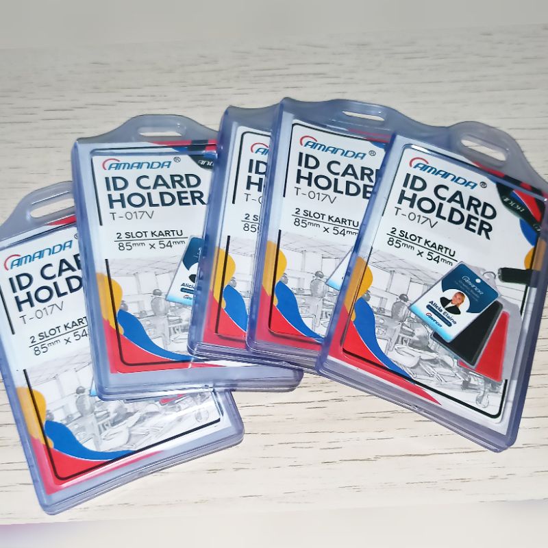 

Id card holder silikon dua sisi Amanda / name tag silikon 2 sisi