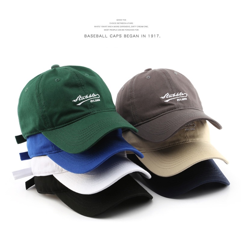 NEXTSTOP-186 Unisex Hat Soft Material Bordir Stubbey Baseball