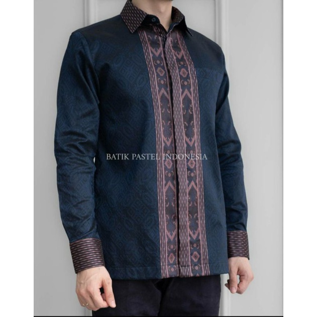kemeja tenun baron kemeja pria kemeja songket palembang