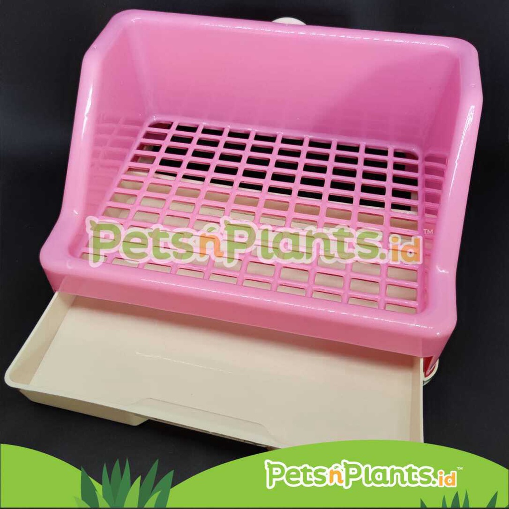 Pet Litter Toilet Kelinci Potty Box - Pakai Tray Laci Mudah Dibersihkan - Premium Quality