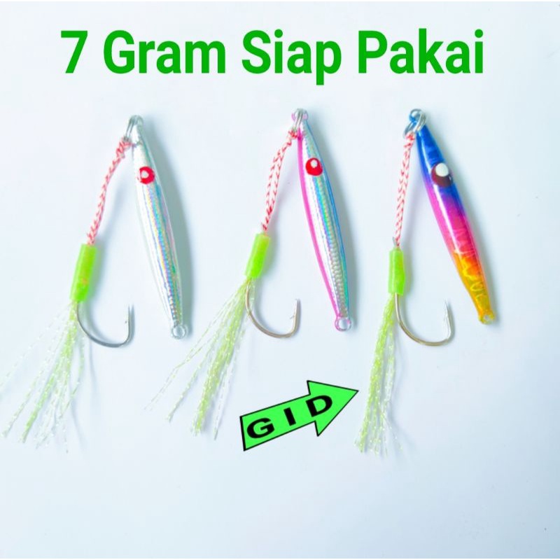Metal JIG / Micro Jig 7Gram dan Sabiki 3CM.
