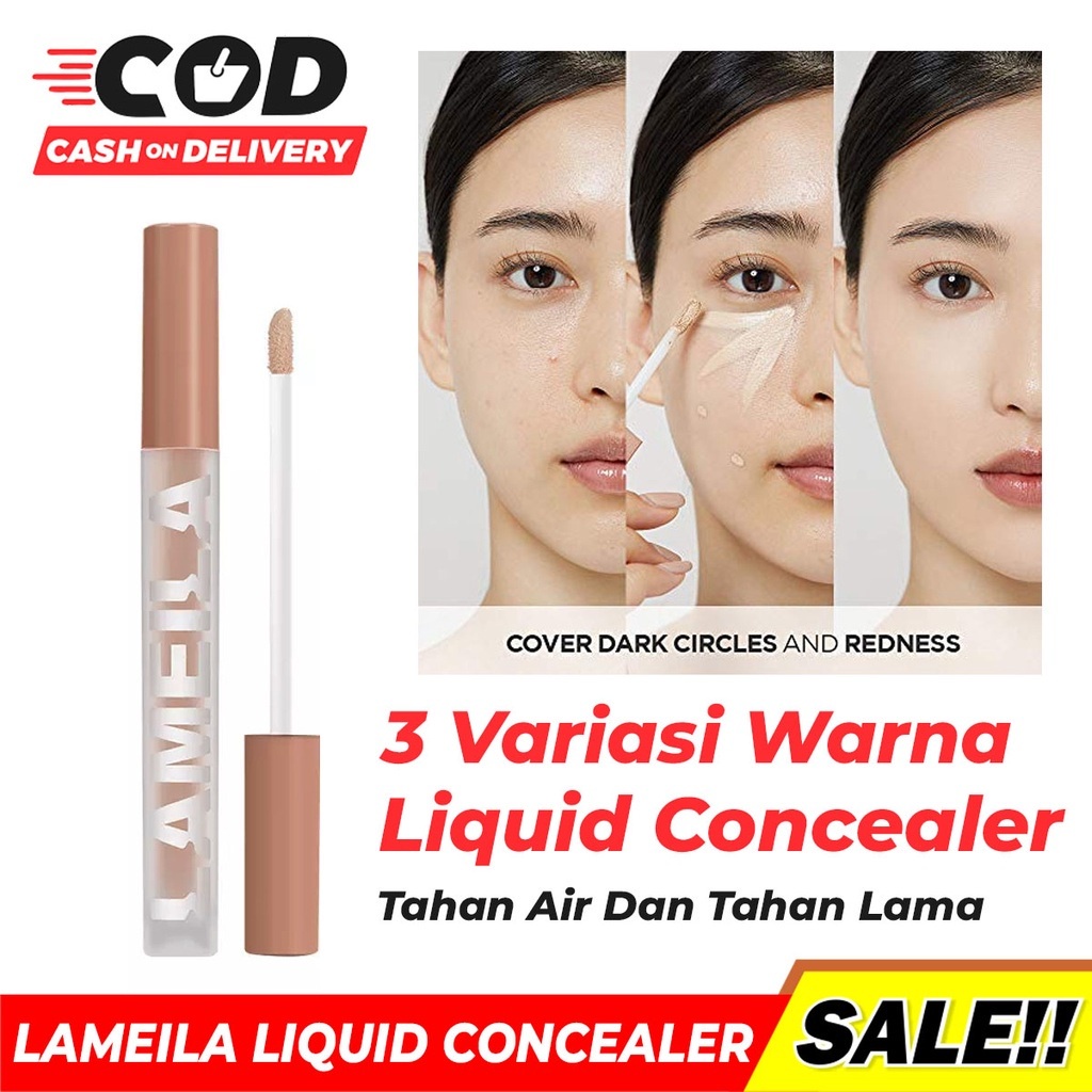 Lameila 1031 Contour Concealer Foundation Makeup Penutup Flek &amp; Noda Di Wajah Mencerahkan