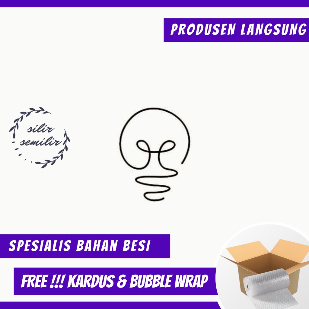 W07 Gantungan Pajangan Hiasan Dekorasi Dinding Bahan Besi Model Lampu Minimalis