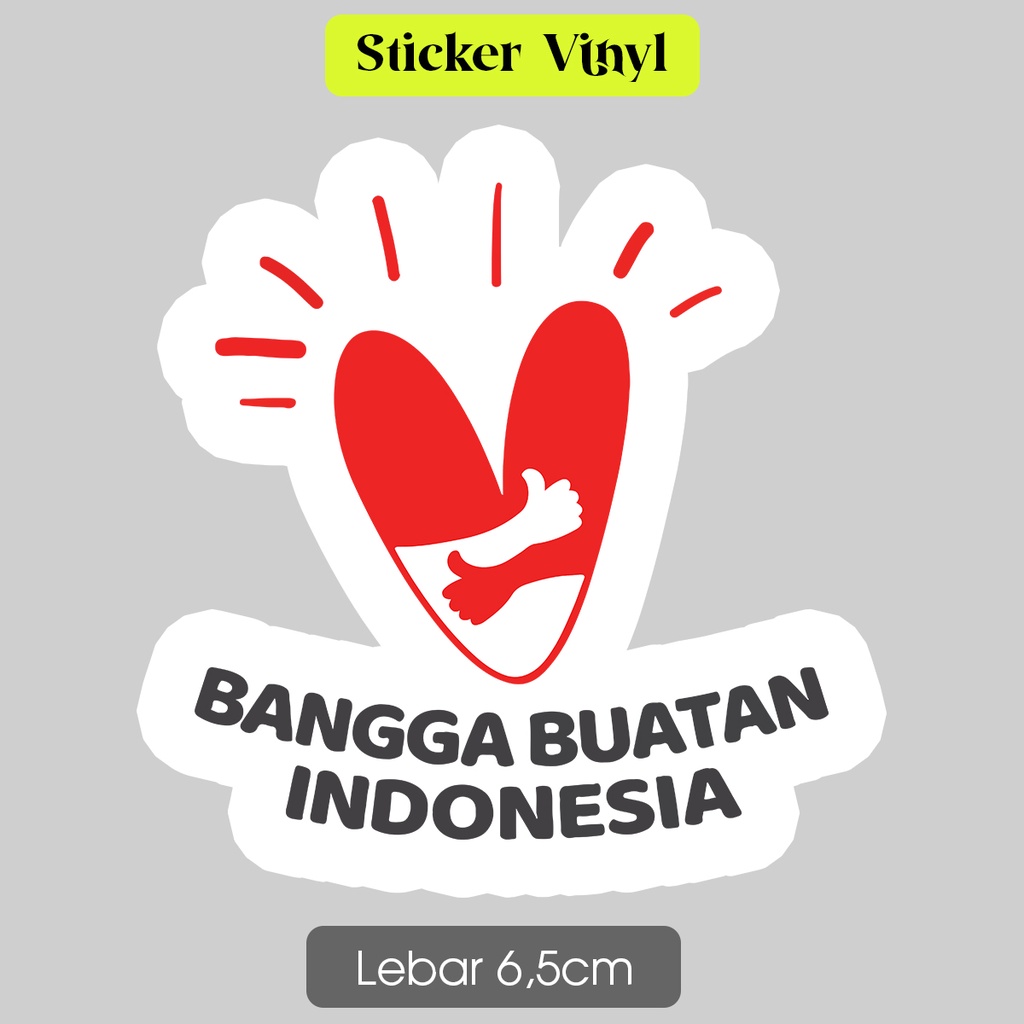 

Stiker Bangga Buatan Indonesia Sticker Vinyl Satuan Anti Air