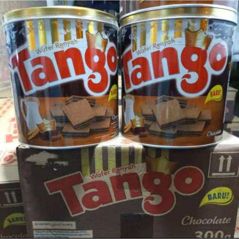 Tango Wafer Chocolate Kaleng 300gr KUE LEBARAN