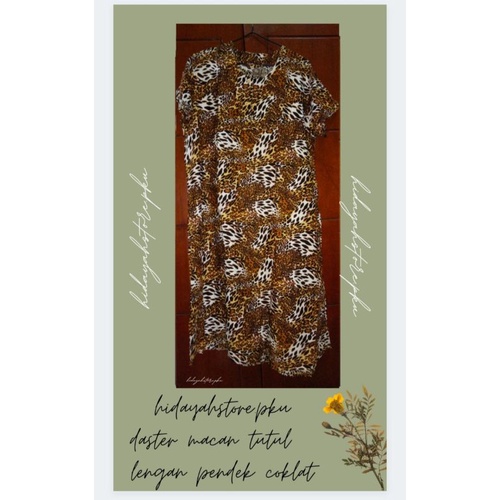Daster solo motif macan tutul