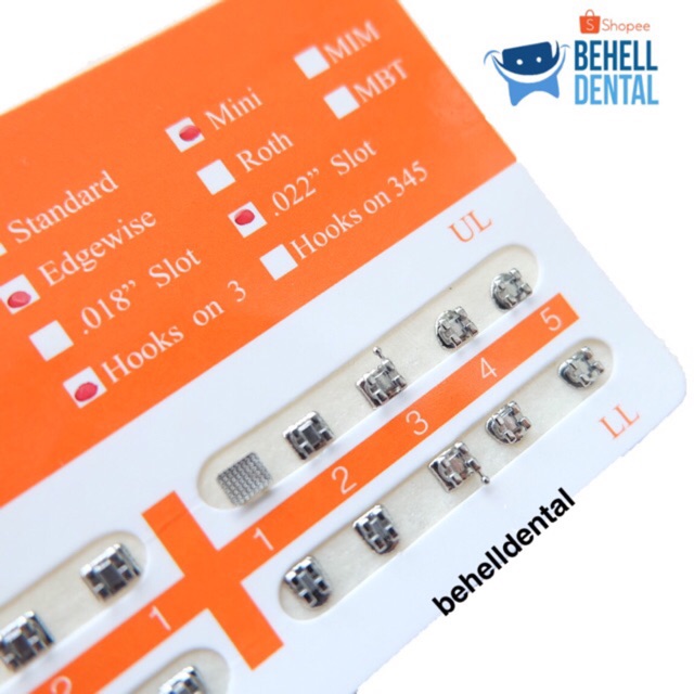Bracket behel permanen Fancy Orange . Orens . Orange