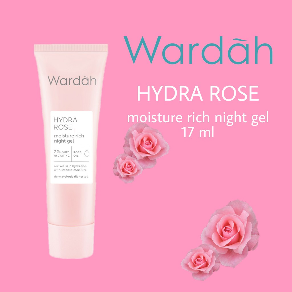 WARDAH Hydra Rose Moisture Rich Night Gel 17 ml