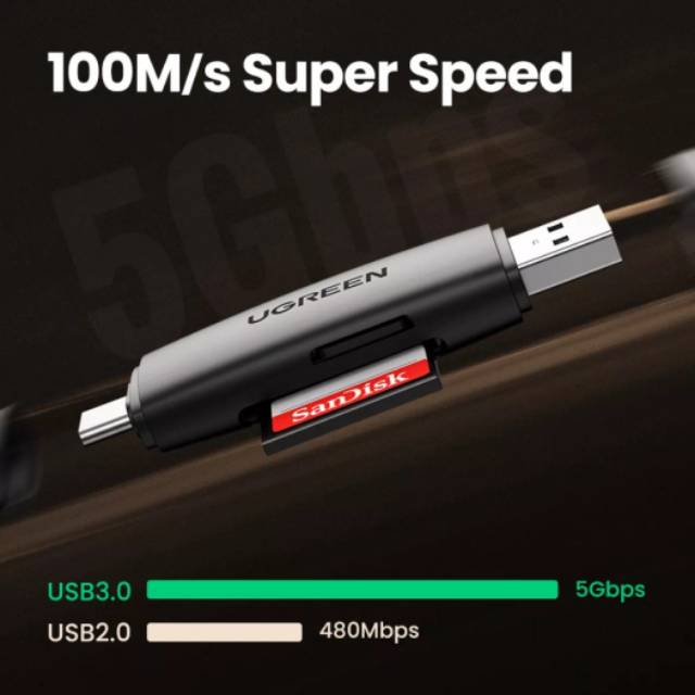 Ugreen Usb Otg Type C Card Reader Sd Card High Speed Ugreen Dongle Otg Flash Card Reader