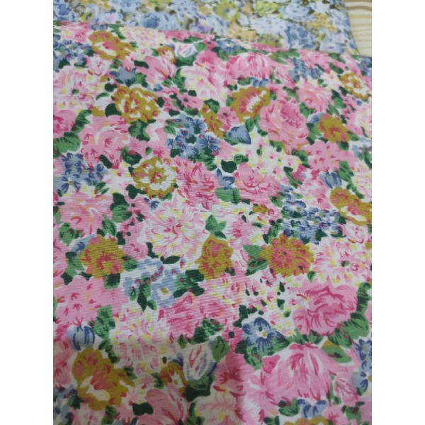 obral!! kain katun jepang bunga cotton japan flower