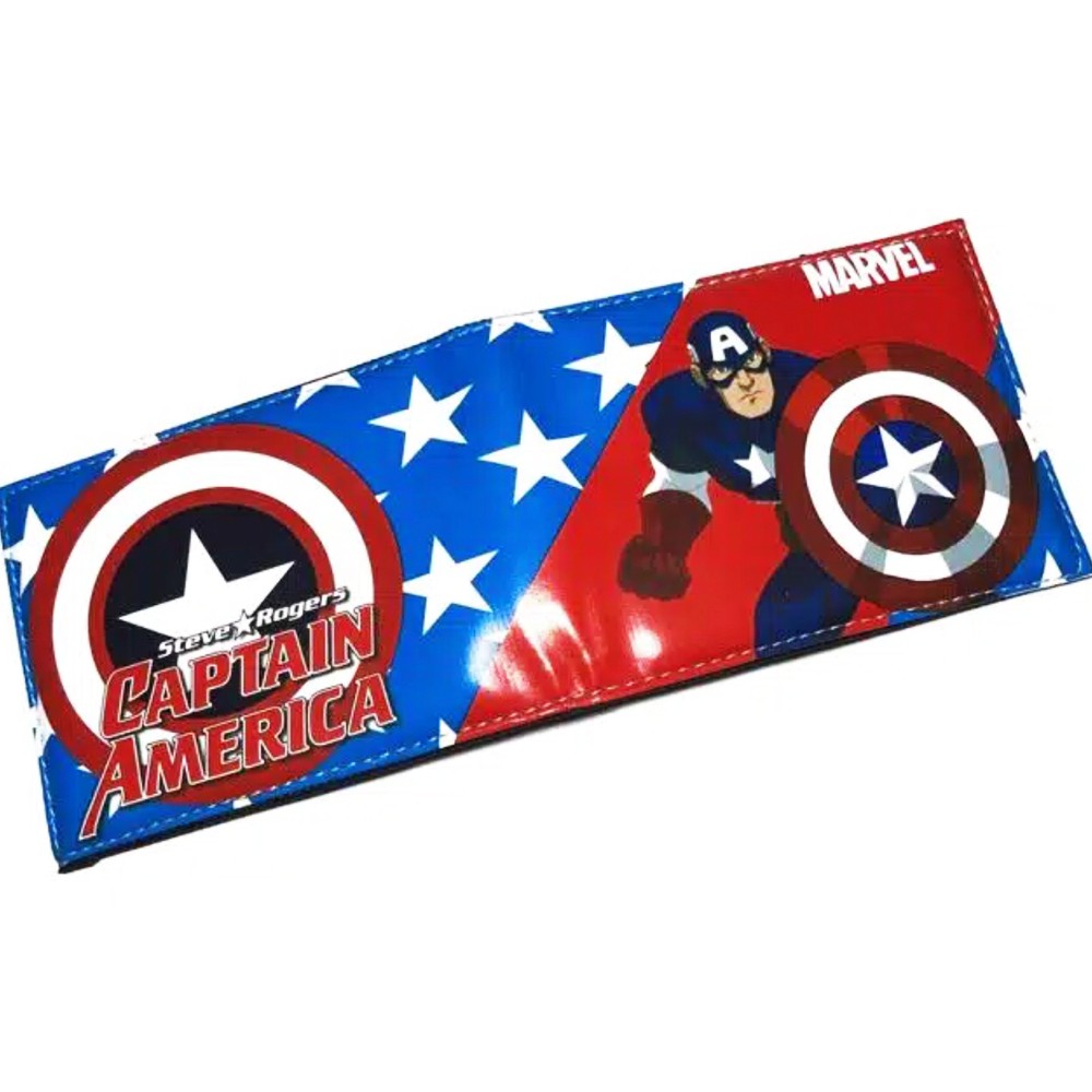 6.6 Shopee Belanja Gratis!! Dompet Kulit Anak Laki-Laki Gambar Superhero Captain Amerika Batman Transformer Ironman Avengers Dll