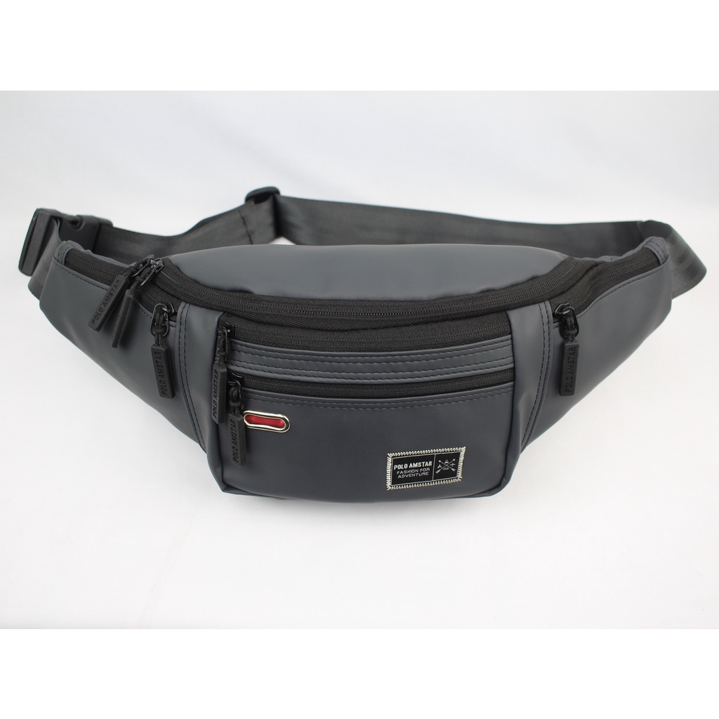 Waistbag Waterproof Polo Amstar Best Quality Tas Pria Tas Pinggang Tas Selempang Pria Anti Air Tas Selempang Pria Distro