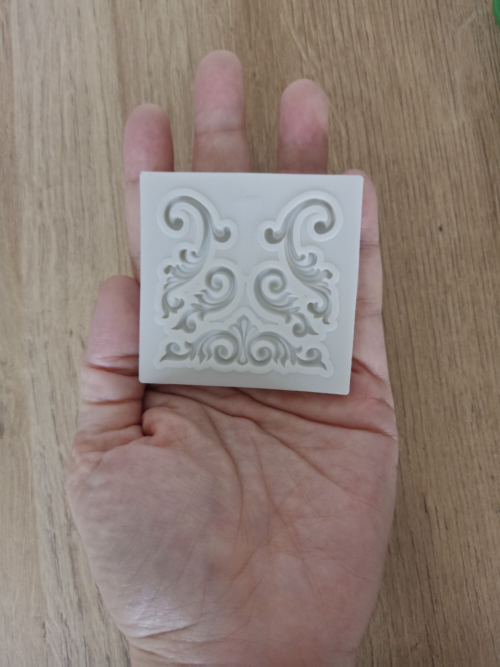 Bingkai Antik Bentuk Cetakan Kue European Antique Frame Fondant Cake Silicone Mold