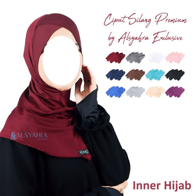 (NEW) Inner Hijab/Ciput Silang Ninja Premium by Alsyahra Exclusive | FREE GIFT