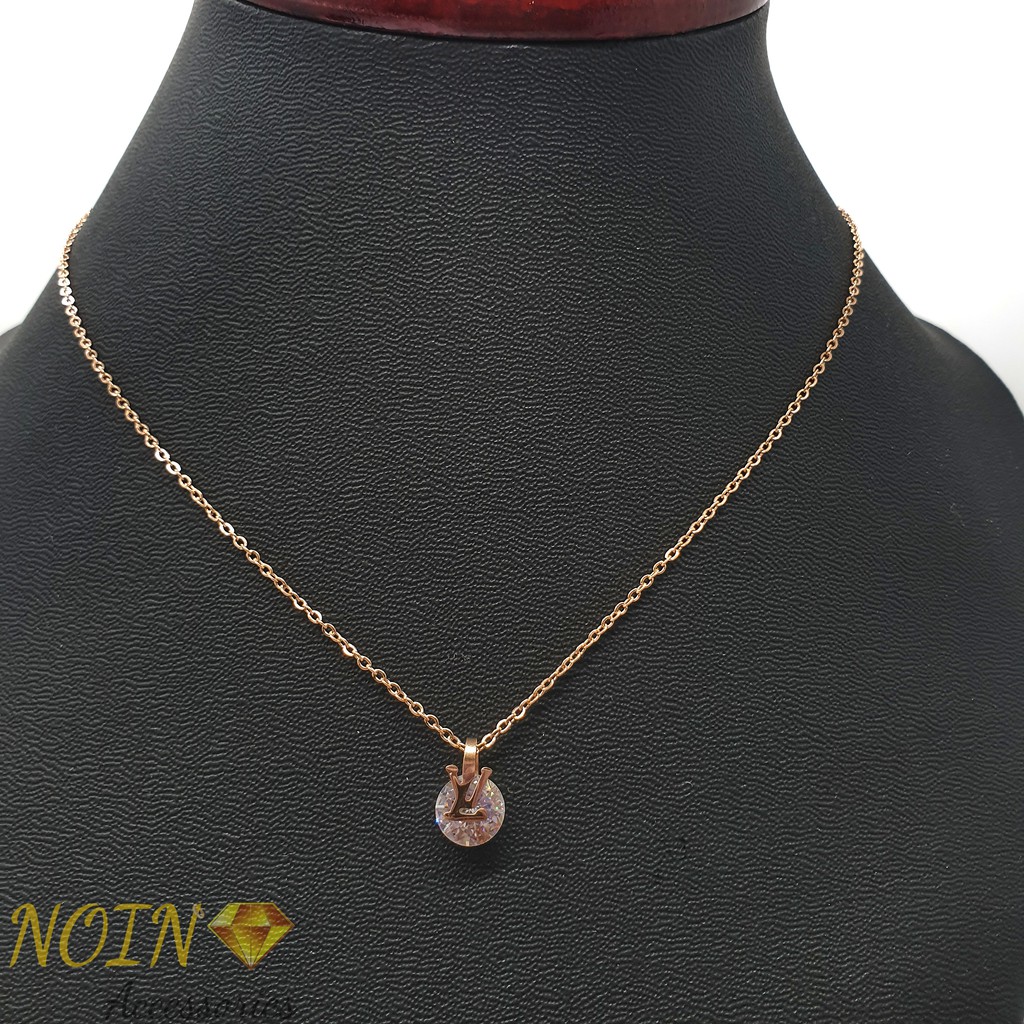 Kalung Titanium Wanita Huruf - KT-020