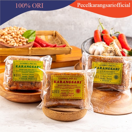 

Karangsari- Mixed Bumbu Pecel 200 Gr (1 Pedas, 1 Sedang, 1 Tidak Pedas)