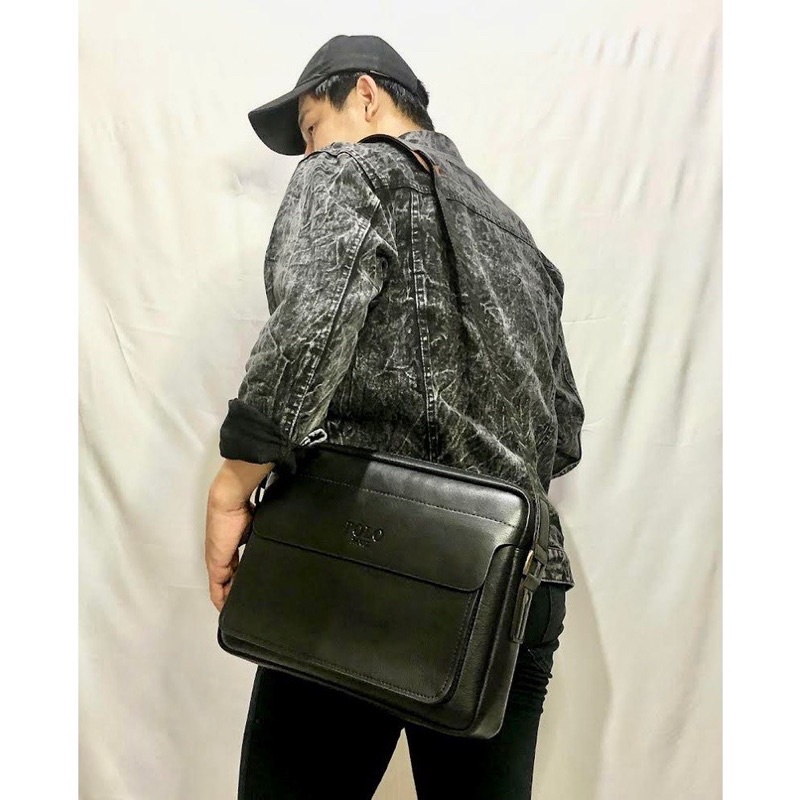 Tas Selempang POLO Kulit Pria Import Quality