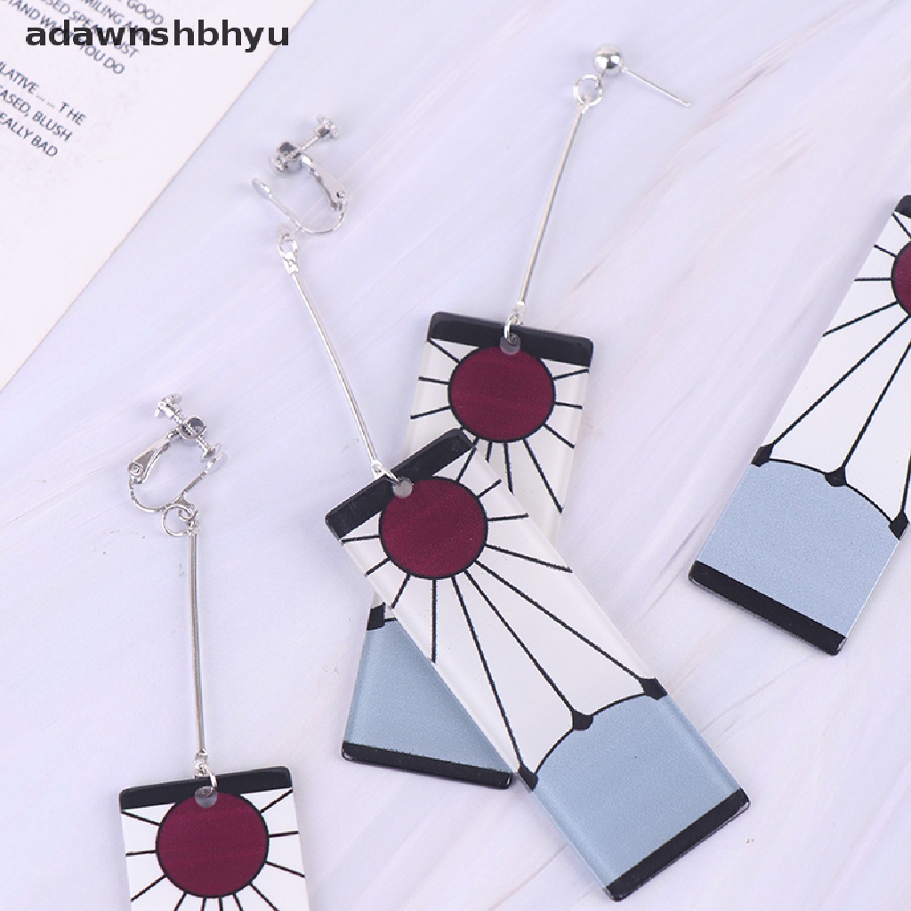 Adawnshbhyu Anting Tanjiro Fashion Anime Cosplay Props Drop Anting Panjang Untuk Perhiasan Gadis