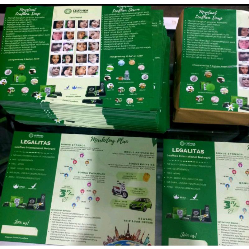 Brosur Leafhea 50 Lembar Original