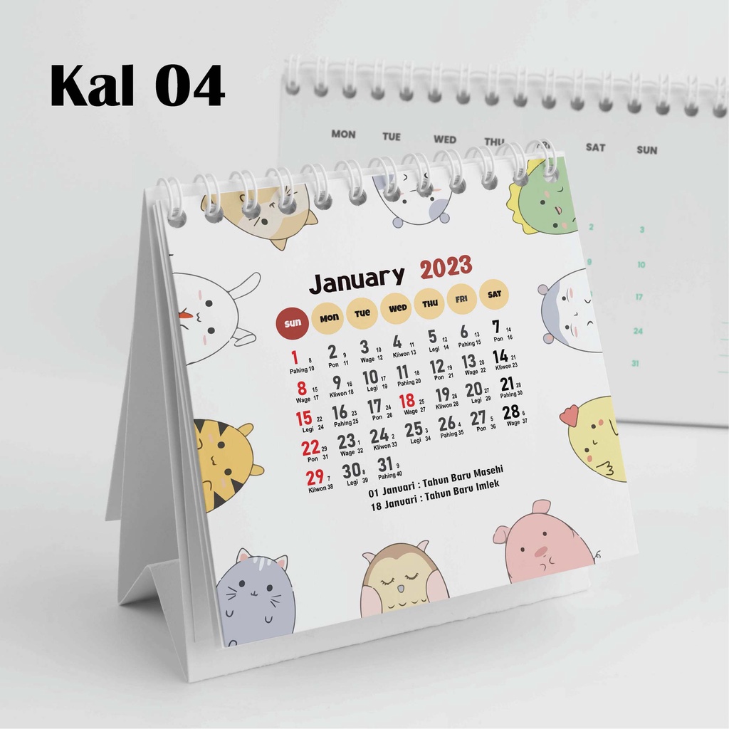 

Hanabi Kalender Mini 2024 / Kalender Meja 2024 Custom KAL04
