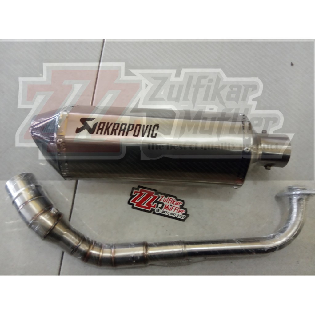 knalpot racing akrapovic stainles untuk nmax aerox lexi pcx mio adv vario beat scoppy