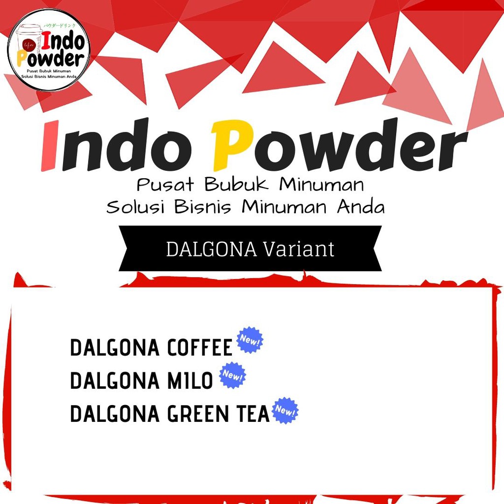 Bubuk DALGONA GREEN TEA  1kg - Bubuk DALGONA GREEN TEA anti gagal 1Kg - DALGONA GREEN TEA Powder 1Kg